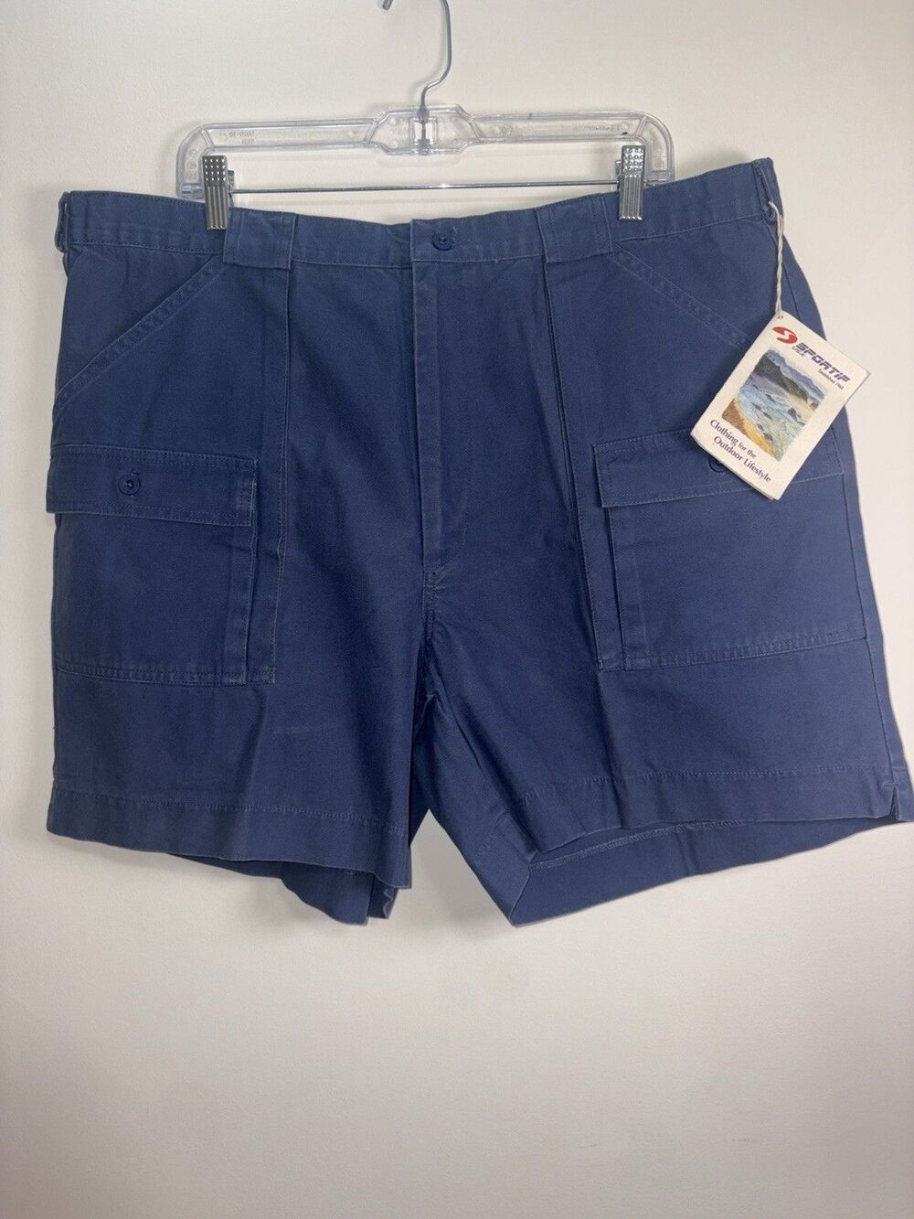 Nwt Sportif Cascade Cargo Lapis Blue Color Outdoor Lifestyle Shorts Sz 42